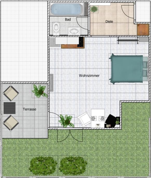 Palmen Apartment Direkt In Bad Aibling Εξωτερικό φωτογραφία